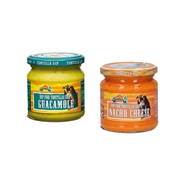 CANTINA,MEXICANA,following,the,line,TEX-MEX,products,presents,three,delicious,varieties,dip,sauces:,GUACAMOLES,CHEDDAR,and,MILD,SAUCE.