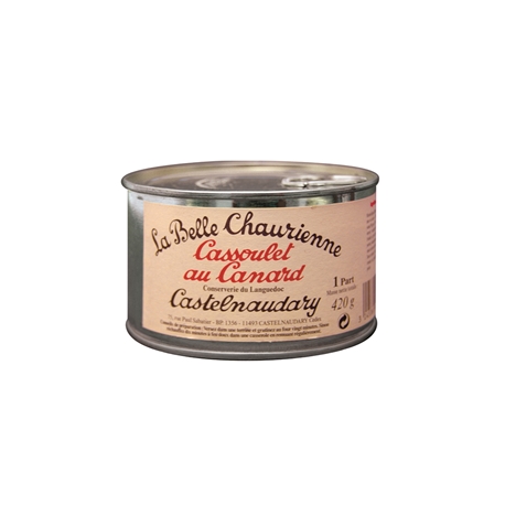 THE,BELLE,CHAURIENNE,presents,one,its,specialties,the,duck,CASSOULET,420,gram,Tin...