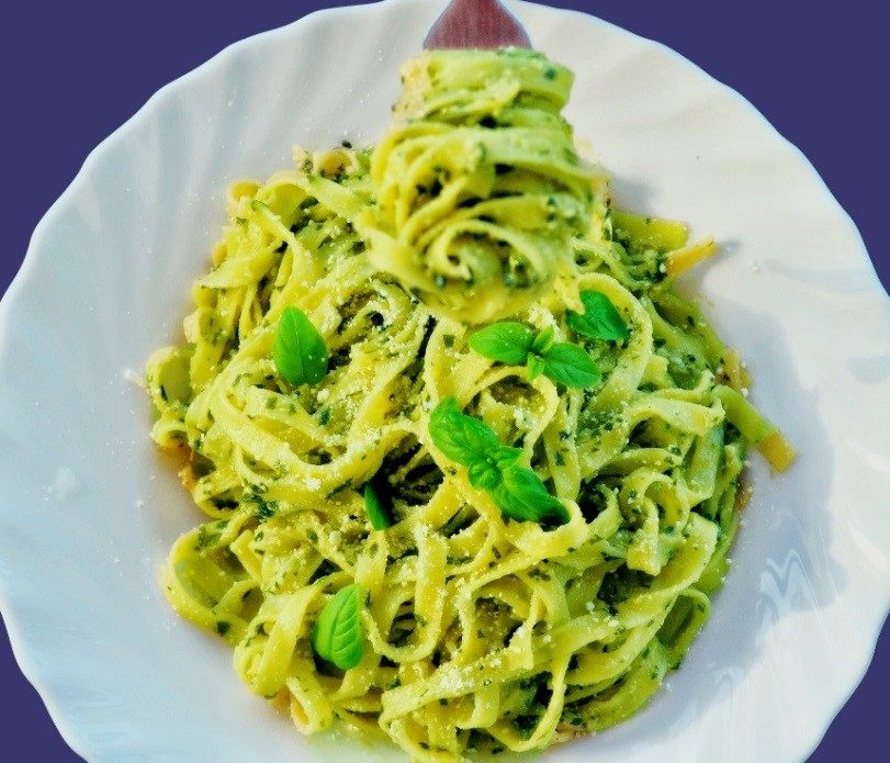 Espaguettis con Salsa de Menta
